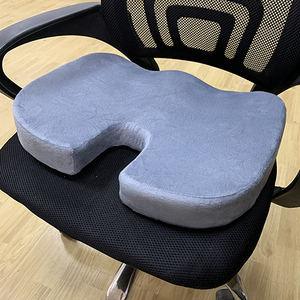骨盤クッション 椅子用 オフィス 低反発 姿勢矯正 腰痛 猫背 座布団 グレー