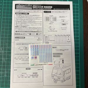 greenmax グリーンマックス 名鉄 5300系 シール【セットバラ/ステッカー】#7000系#8800系#tomix#ミュースカイ#2000系#9500系