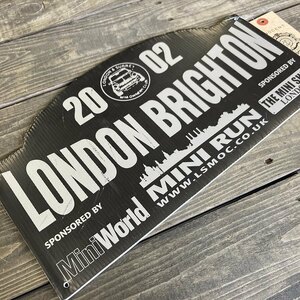 106546 「LONDON BRIGHTON」　ラリープレート　ヴィンテージカークラブ　ナンバー　記念プレート　クラシックカー 　ビンテージ　