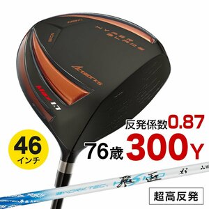 ●新品●WORKS GOLF 激飛び！！超高反発 ハイパーブレードガンマ ブラックプレミア Max1.7 9.5 10.5 ワークテック飛匠シャフト仕様 