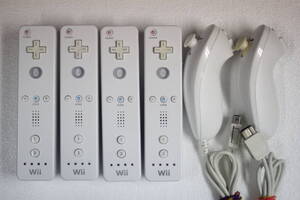 Wiiリモコンまとめて6個セット C3 リモコン/ヌンチャク付属 任天堂純正/動作品