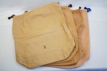 52979 LOUIS VUITTON ルイ・ヴィトン ルイ・ヴィトン 保存袋 （5枚セット）巾着タイプ【中古】_画像2