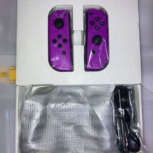 Switch ジョイコン ネオンパープル、ストラップ、グリップセット