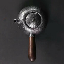 ★新品★ 砂鉄 南部鉄器 鉄壺 コーティングなし 手作り鉄 やかんを沸かす お茶の道具 600ML _画像7