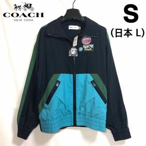 【新品】COACH ミッキーマウス レディース ジャケット ネイビー 1545 L相当 