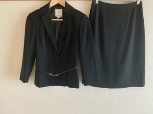 ^ Kumikyoku KUMIKYOKU jacket skirt setup suit black formal NOIR wrinkle becoming difficult cleaning settled almost beautiful goods general merchandise shop buy ]