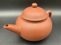 中国美術 急須 在印 朱泥 紫泥 紫砂 煎茶道具 茶壺 茶器 唐物 旧家整理品11-8_画像2