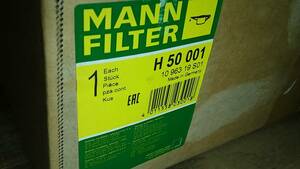 *MANN FILTER H 50 001 BMW E90/E91/E92/E93 3 series 320d etc. AT filter hydraulic type Transmission *