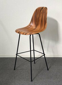 #Herman Miller/ Herman Miller # Eames дерево ракушка балка табурет WOOD SANTOS -3* Saitama отправка *