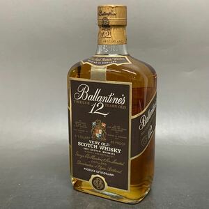 古酒 Ballantines バランタイン12年特級 オールドボトル 赤青旗 スコッチウイスキー 未開封 / 現状渡し