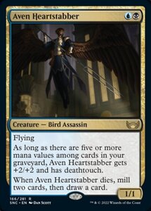 MTG ■金/英語版■《エイヴンの心臓刺し/Aven Heartstabber》★FOIL★ ニューカペナの街角 SNC 　