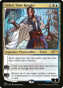 MTG ■金/英語版■ 《時を解す者、テフェリー/Teferi, Time Raveler》★FOIL★ Secret Lair SLD