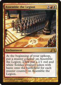 MTG ■金/英語版■ 《軍勢の集結/Assemble the Legion》★FOIL★ ギルド門侵犯 GTC