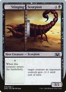 MTG ■黒/英語版■《Stinging | Scorpion》Unsanctioned UND