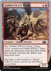 MTG ■赤/英語版■《Goblin S.W.A.T. Team》Unsanctioned UND