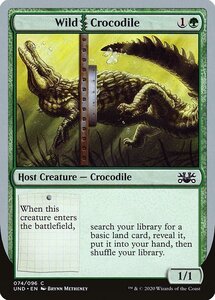 MTG ■緑/英語版■《Wild | Crocodile》Unsanctioned UND