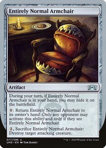 MTG ■無/英語版■《Entirely Normal Armchair》Unsanctioned UND