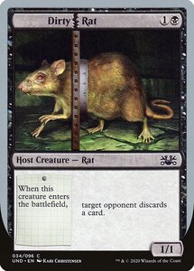 MTG ■黒/英語版■《Dirty | Rat》Unsanctioned UND