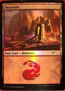 MTG ■土地/英語版■ 《山/Mountain》★FOIL★Secret Lair SLD