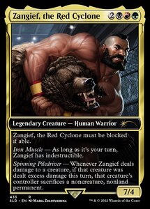 MTG ■金/英語版■ 《Zangief, the Red Cyclone》★FOIL★Secret Lair SLD