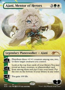 MTG ■金/英語版■ 《英雄の導師、アジャニ/Ajani, Mentor of Heroes》★FOIL★Secret Lair SLD