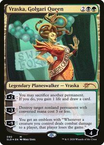 MTG ■金/英語版■ 《ゴルガリの女王、ヴラスカ/Vraska, Golgari Queen》★FOIL★Secret Lair SLD