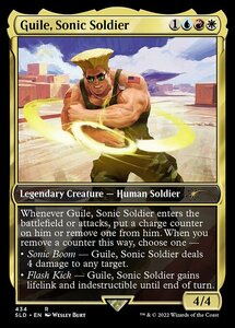 MTG ■金/英語版■ 《Guile, Sonic Soldier》 Secret Lair SLD