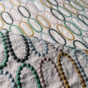 中厚コットンリネン楕円刺繍生地ハギレ(本当に最安値でやらせていただいておりますので、入荷すればすぐ売り切れるためご購入お早めに)