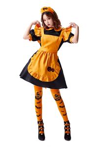 ハロウィンメイド衣装カボチャコスチューム Mサイズ