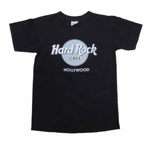 Hard Rock CAF HOLLYWOOD ハードロックカフェ ハリウッド Tシャツ S コットン BLK USA製 アメリカ製