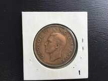 ニュージーランド 古銭 硬貨 外国コイン　1945年_画像2