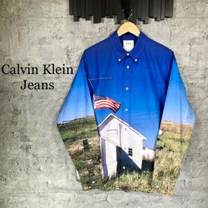 [Calvin Klein Jeans] Calvin Klein (M) long sleeve shirt 