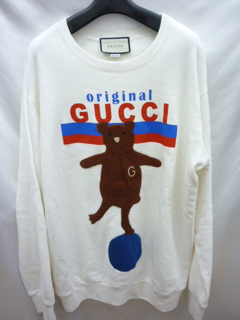 世界的に 極美品 グッチ 2019AW スウェット ゼブラ柄 ビックシルエット
