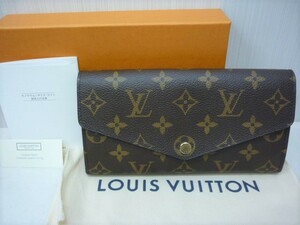 LOUIS VUITTON ルイ・ヴィトン モノグラム 長財布 ポルトフォイユ サラ エンベロープ型 Ｍ62234 フューシャ　a