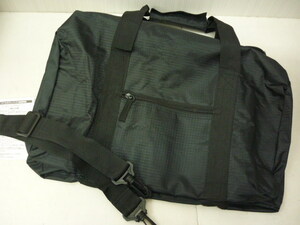  unused travel Boston bag nylon black black shoulder *③