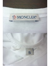 MONCLER モンクレール MAGLIA マグリア 半袖 Ｔシャツ Ｓ ハイビスカス ワッペン ボタニカル 白（75）　a_画像3