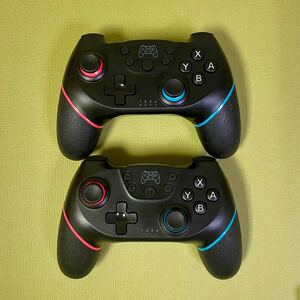 Switch コントローラー 無線 TURBO連射/HD振動機能調整可能 Bluetooth接続 2点セット