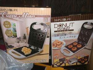 ドーナツメーカー ワッフルメーカー 2点セット