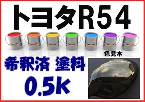 ◇ トヨタＲ54　塗料　ダークレッドマイカ　bB　希釈済　カラーナンバー　カラーコード　R54