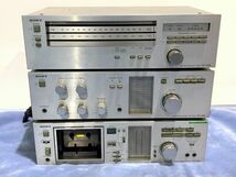 8-82-140　SONY ソニー アンプ　TA-434 / FM-AMチューナー ST-434 / テープコーダーTC-U60 3点セット (通電OK)_画像1