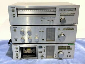 8-82-140　SONY ソニー アンプ　TA-434 / FM-AMチューナー ST-434 / テープコーダーTC-U60 3点セット (通電OK)