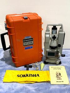 8-80-100 SOKKISHA 測機舎 DT5AS 電子デジタルセオドライト 測量機器 取説・ケース付き（通電OK）