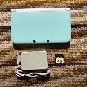 3DS ニンテンドー3DS LL 本体 ミント × ホワイト 充電器付き