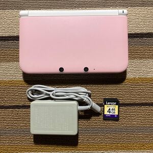 3DS ニンテンドー3DS LL 本体 ピンク × ホワイト 充電器付き