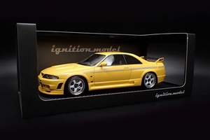  зажигание модель 1/18 Nissan Nismo (R33) GT-R 400R желтый / ограниченный выпуск 120 шт. 