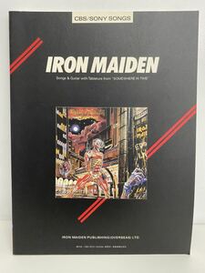 (807o3) 中古本 ヘビィメタルシリーズ IRON MAIDEN アイアン・メイデン サムホエア・イン・タイム ギタータブ譜スコア SOMEWHERE IN TIME 