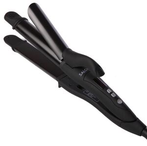 SALONIA サロニア カール 2WAY 32mm ブラック SL-002A マイナスイオン ブラック ヘアアイロン