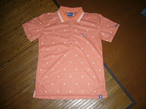 885-58*:FIDRA Fidra polo-shirt with short sleeves size.L/Q(M degree ) color. orange golf wear 
