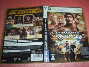 中古 XBOX360 WWE LEGENDS OF WRESTLEMANIA レッスルマニア 動作保証 同梱可 