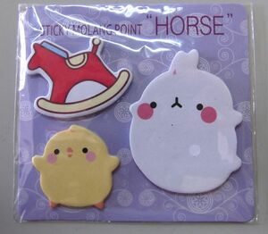 ★　新品　可愛い　付箋　うさちゃん　ヒヨコ　木馬　ふせん　★